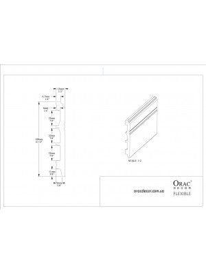 Напольный плинтус гибкий Orac Decor SX105F
