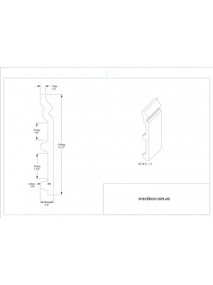 Напольный плинтус гладкий Orac Decor SX118
