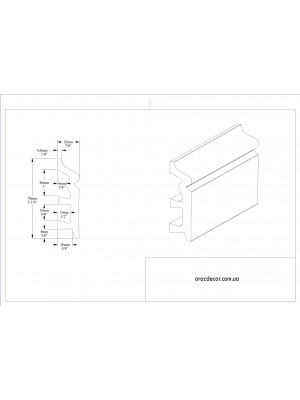 Напольный плинтус гладкий Orac Decor SX122