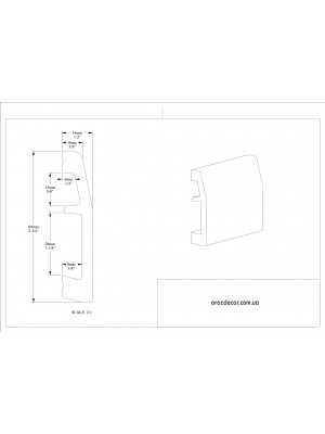 Напольный плинтус гладкий Orac Decor SX125