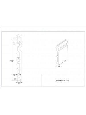 Напольный плинтус гладкий Orac Decor SX138
