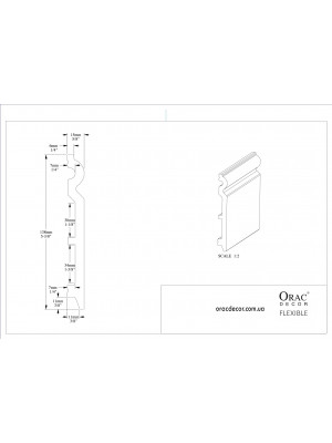 Напольный плинтус гибкий Orac decor SX138F