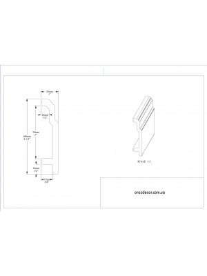 Напольный плинтус гладкий Orac Decor SX155