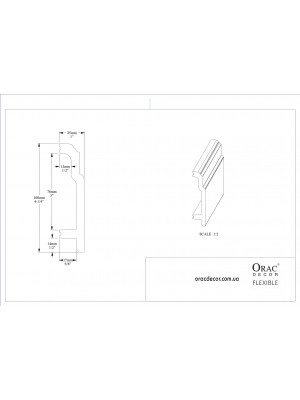 Напольный плинтус гибкий Orac Decor SX155F