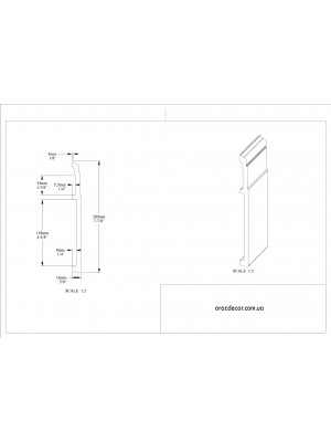 Напольный плинтус гладкий Orac Decor SX156