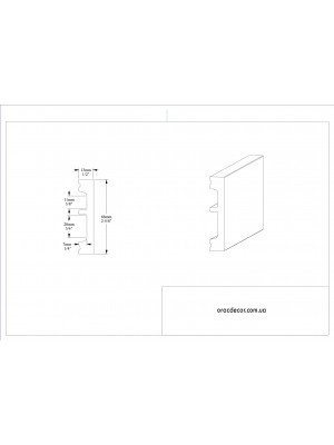 Напольный плинтус гладкий Orac decor SX157