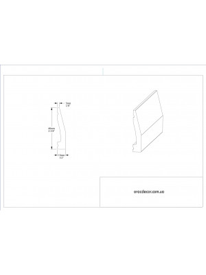 Напольный плинтус гладкий Orac decor SX159