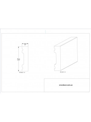 Напольный плинтус гладкий Orac decor SX162