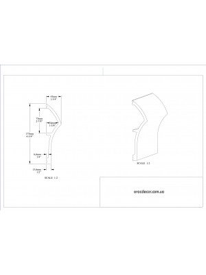 Напольный плинтус гладкий Orac Decor SX167