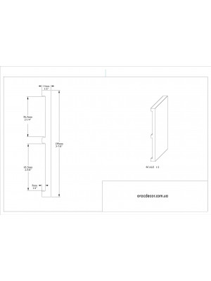 Напольный плинтус гладкий Orac decor SX168