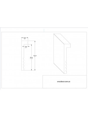 Напольный плинтус гладкий Orac decor SX171