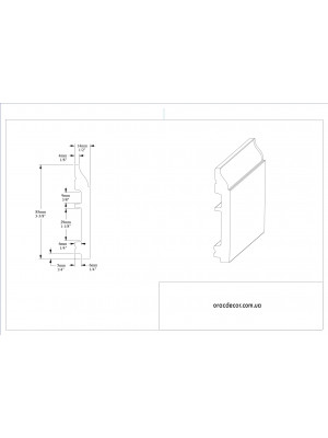 Напольный плинтус гладкий Orac decor SX172