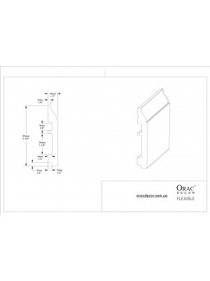 Напольный плинтус гибкий Orac decor SX172F