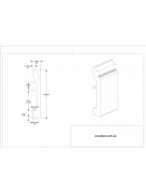 Напольный плинтус гладкий Orac decor SX173