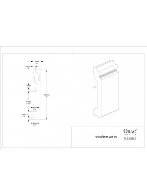 Напольный плинтус гибкий Orac decor SX173F
