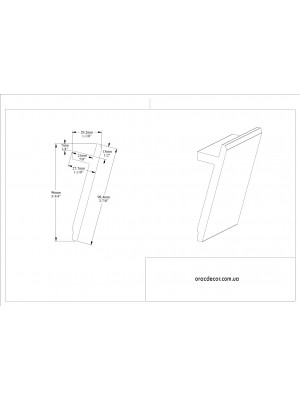 Напольный плинтус гладкий Orac decor SX179