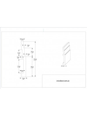 Напольный плинтус гладкий Orac decor SX180