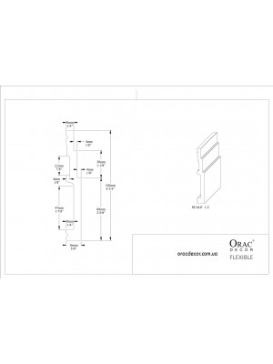 Напольный плинтус гибкий Orac decor SX180F