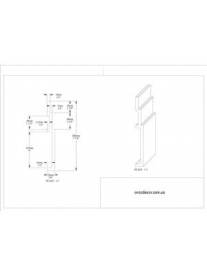 Напольный плинтус гладкий Orac decor SX181