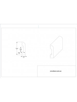 Напольный плинтус гладкий Orac decor SX182