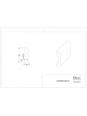 Напольный плинтус гибкий Orac decor SX182F