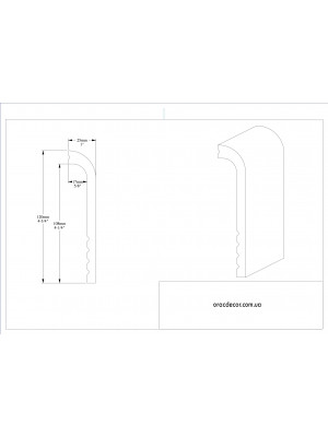 Напольный плинтус гладкий Orac decor SX185