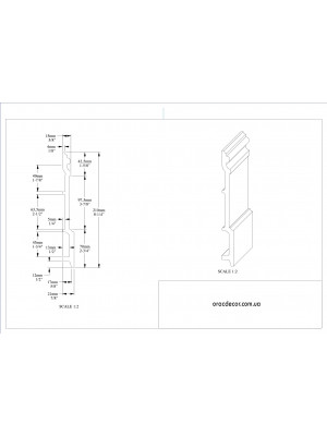 Напольный плинтус гладкий Orac decor SX191