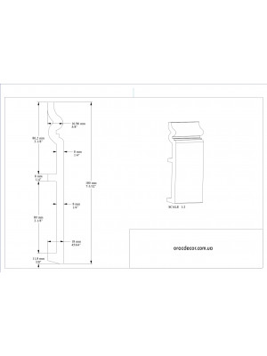Напольный плинтус гладкий Orac decor SX206