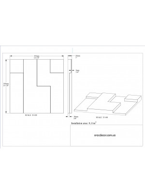 3D панель из полиуретана Orac decor W102