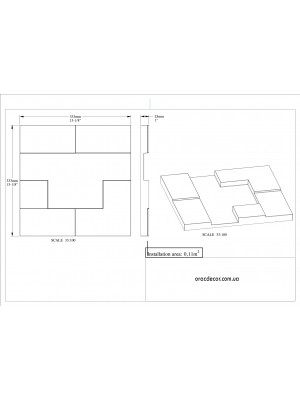3D панель из полиуретана Orac decor W103