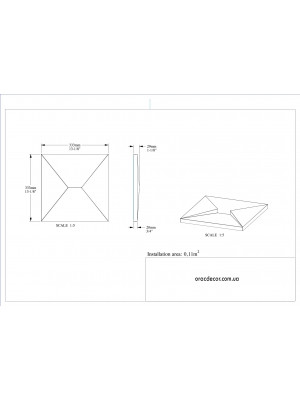 3D панель из полиуретана Orac decor W106