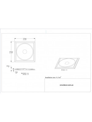 3D панель из полиуретана Orac decor W122
